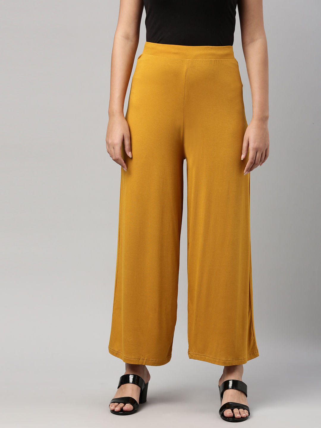Buy Yellow Palazzo Pant Cotton Silk for Best Price Reviews Free Shipping