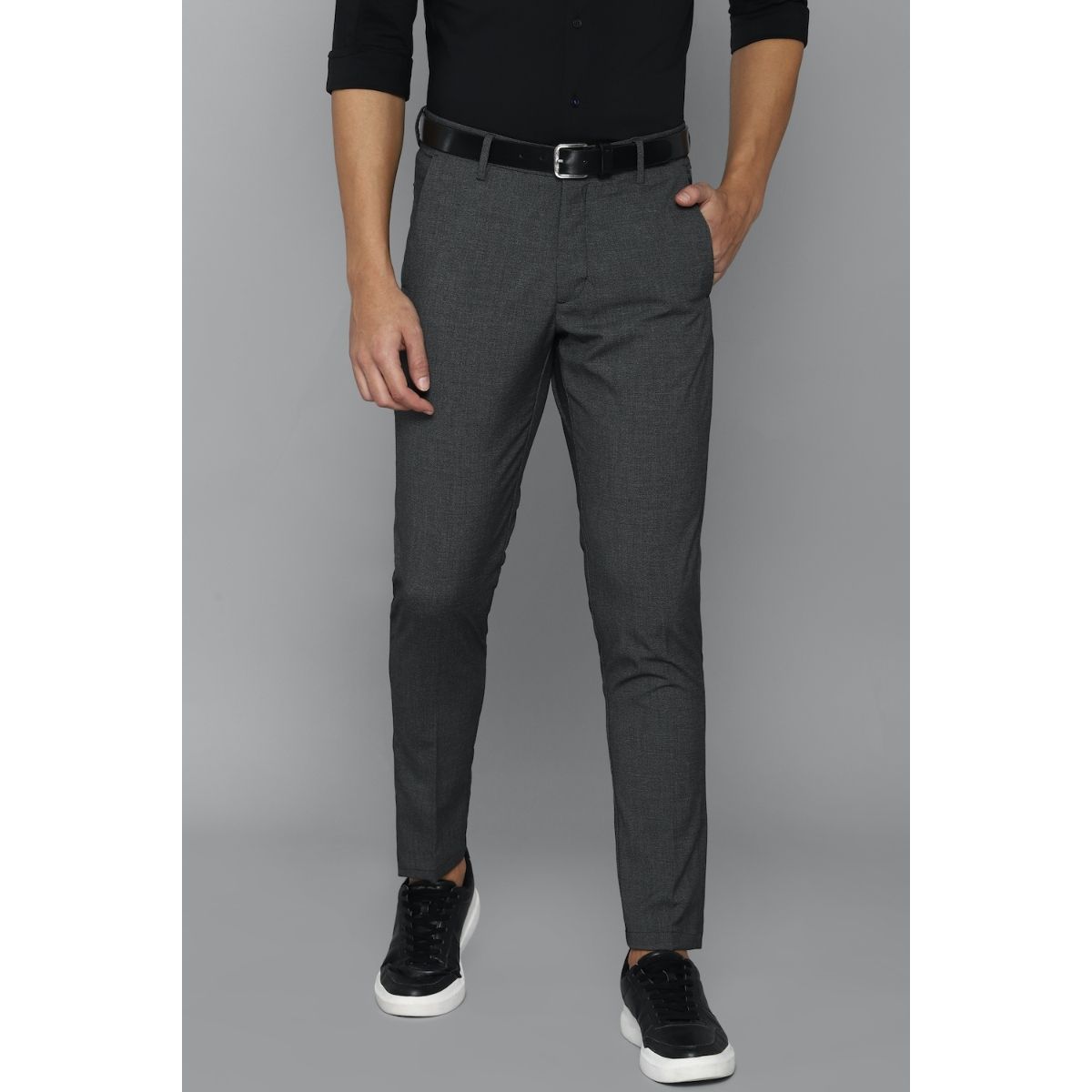 Louis Philippe Formal Trousers  Buy Louis Philippe Grey Trousers Online   Nykaa Fashion