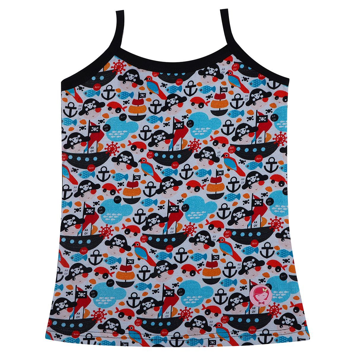 D'chica Pirate Print Camisole For Girls, Pack Of 1 MultiColor Buy D