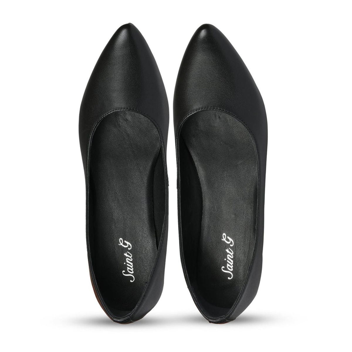 Saint G Black Leather Ballerinas Buy Saint G Black Leather Ballerinas