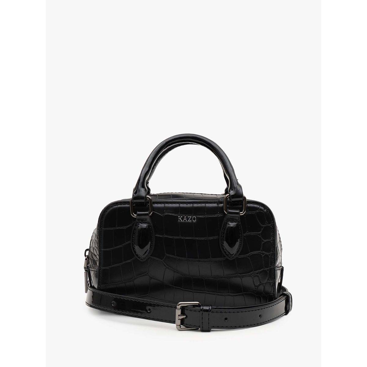 Kazo Black Juno Sling Bag With Detachable Strap (XS)