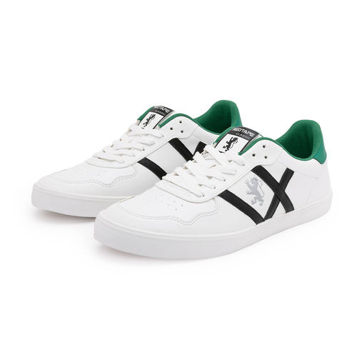 Buy Red Tape Men's Solid White Green Vulcanised Sneakers Online