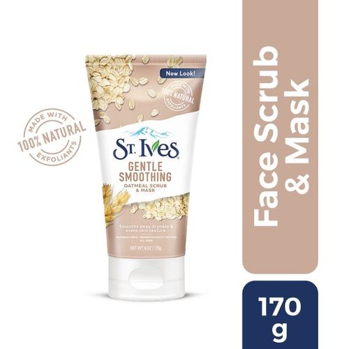 St Ives Gentle Smoothing Oatmeal Scrub Mask Buy St Ives Gentle Smoothing Oatmeal Scrub Mask Online At Best Price In India Nykaa