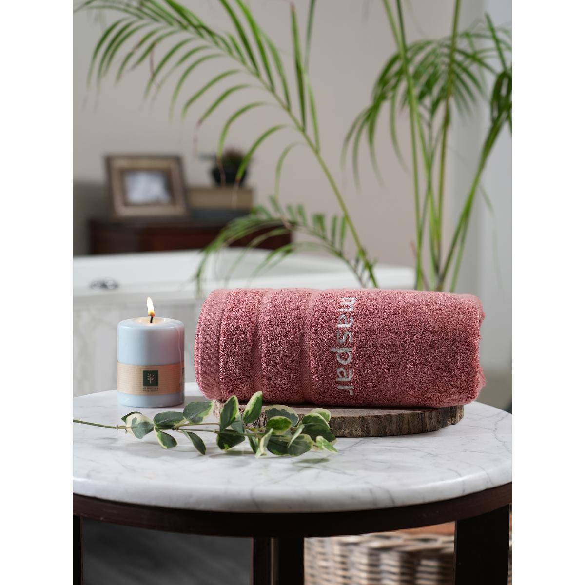Maspar Mauve Super Soft Absorbent Anti-Bacterial & Lint-Free Bath Towel