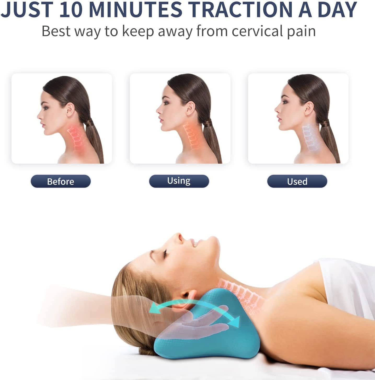 Buy Getmecraft Cervical Spine Massage Pillow Portable Neck And