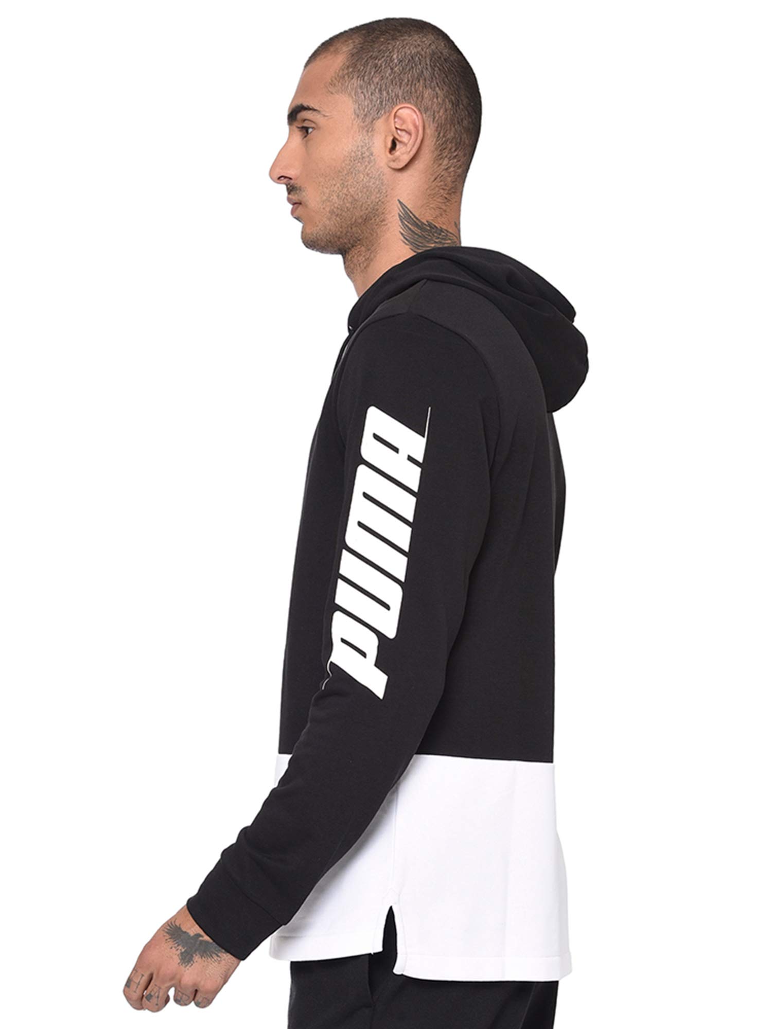 Buy Puma Speed Slant Logo Hooded Sweatshirt - Black Online