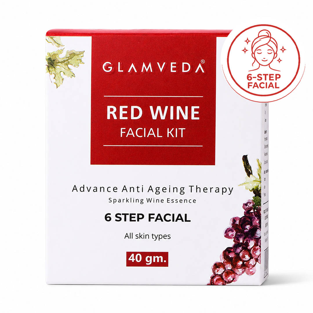Glamveda Red Wine Advance Anti Ageing Facial Kit