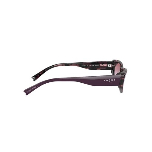 Buy Vogue Eyewear 0VO5316S28143P52 Purple Oval Sunglasses (52 mm