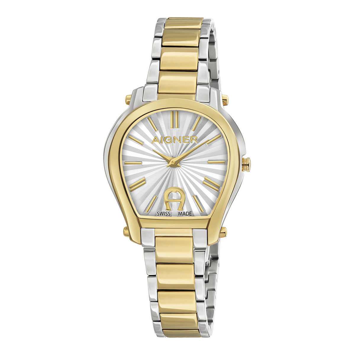 Aigner watch for ladies steel silver , Rose gold