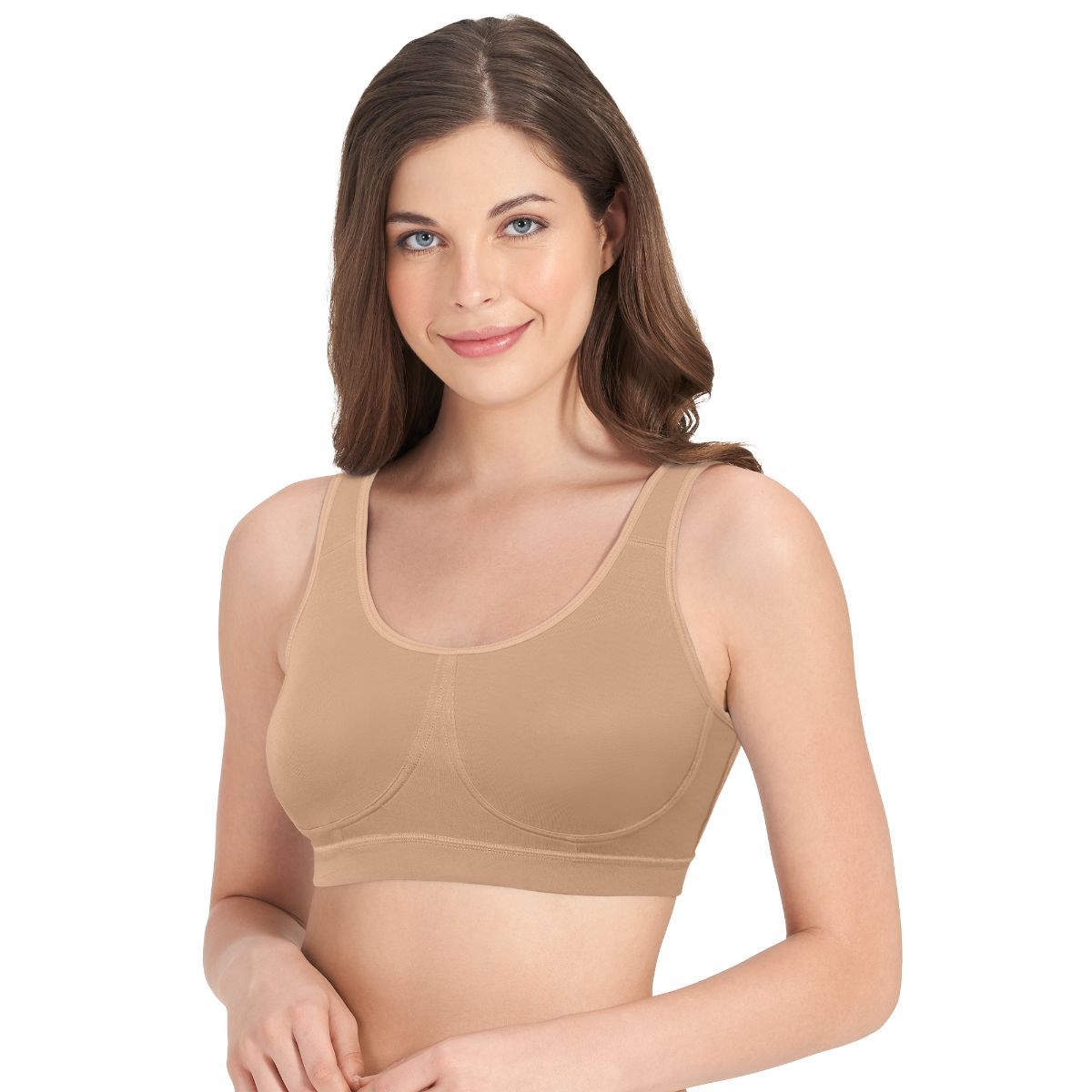 Amante All Day At Home Removeable Padding Non-wired Bra - Nude (XL)
