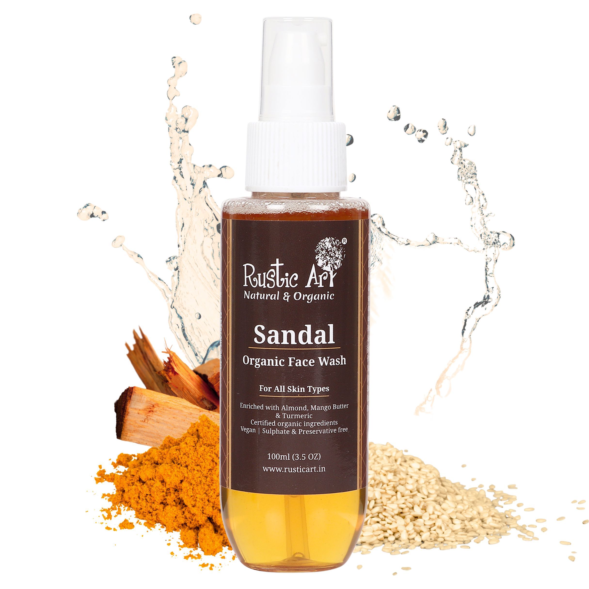 Rustic Art Organic Sandal Face Wash