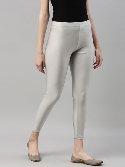 Plain Glossey Shimmer Leggings, Size: XL and XXL at Rs 120 in New Delhi