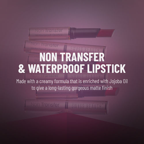 SWISS BEAUTY Non Transfer Long Lasting Waterproof Lipstick