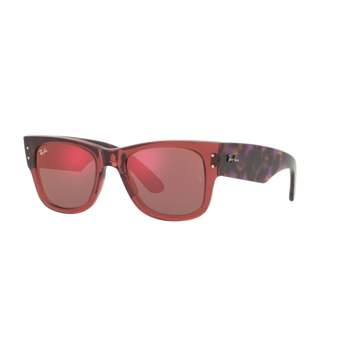 Ray-Ban™ State Street RB2186 1324BG 52 Havana On Transparent Pink Sunglasses