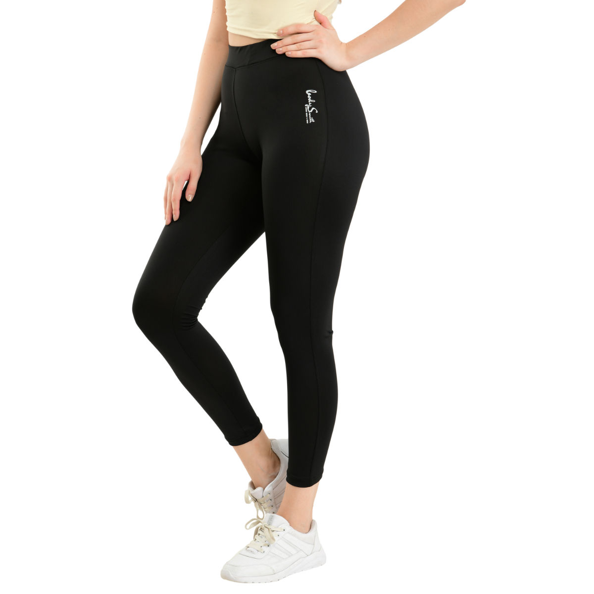 Body Smith Active High Rise Leggings - Bsc Charcoal Black: Buy Body ...