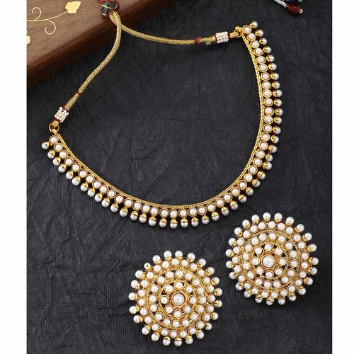 Peora Gold Plated Stylish Pearl Choker Necklace Jewellery Set Buy Peora Gold Plated Stylish Pearl Choker Necklace Jewellery Set Online At Best Price In India Nykaa Shop for earrings, necklaces, rings, bracelets, chains and more designer. peora gold plated stylish pearl choker necklace jewellery set