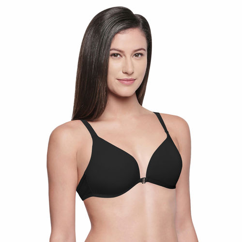 Buy Bodycare Low Coverage, Front Open, Padded Solid Color Bra in Pack of  2-6571 - Multi-Color (38B) Online