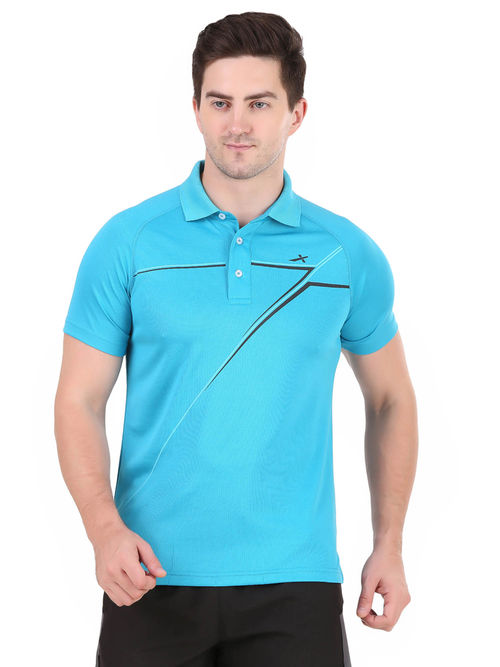Vector X Ultra Soft Feel Men Polo Neck T-Shirt Turquoise