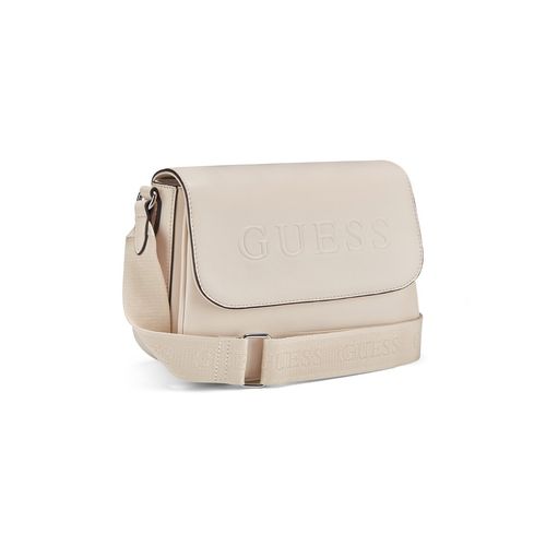 Buy Guess Women Grey Solid Pu Peters Crossbody Flap Bag Online