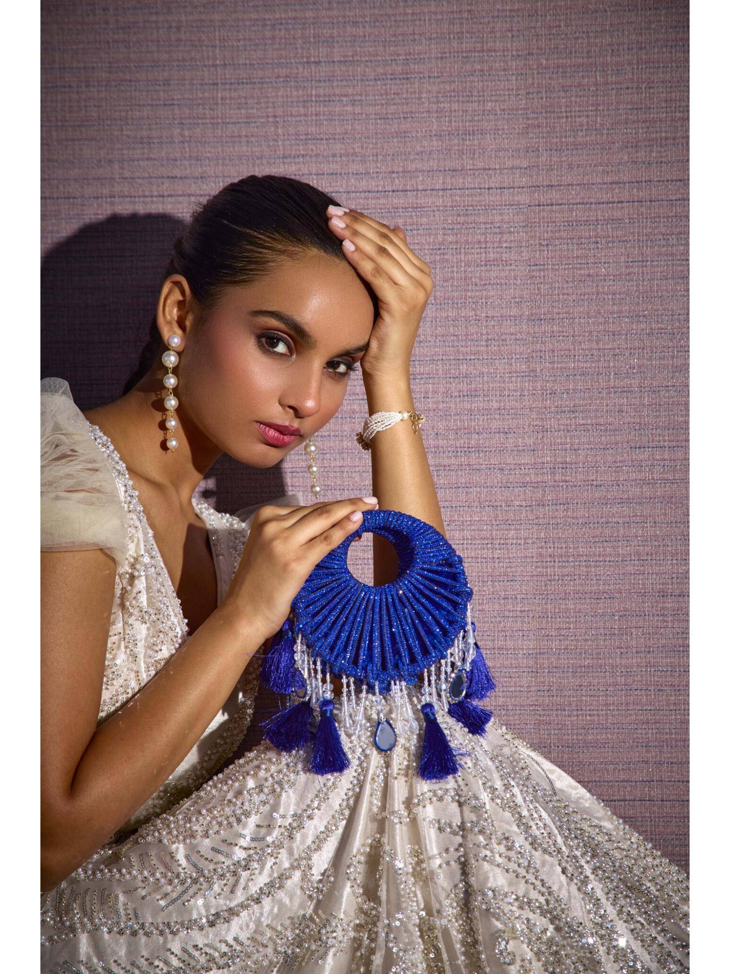 FOREVER NOOR The Kala Mini Bag With Detachable Strap - Blue