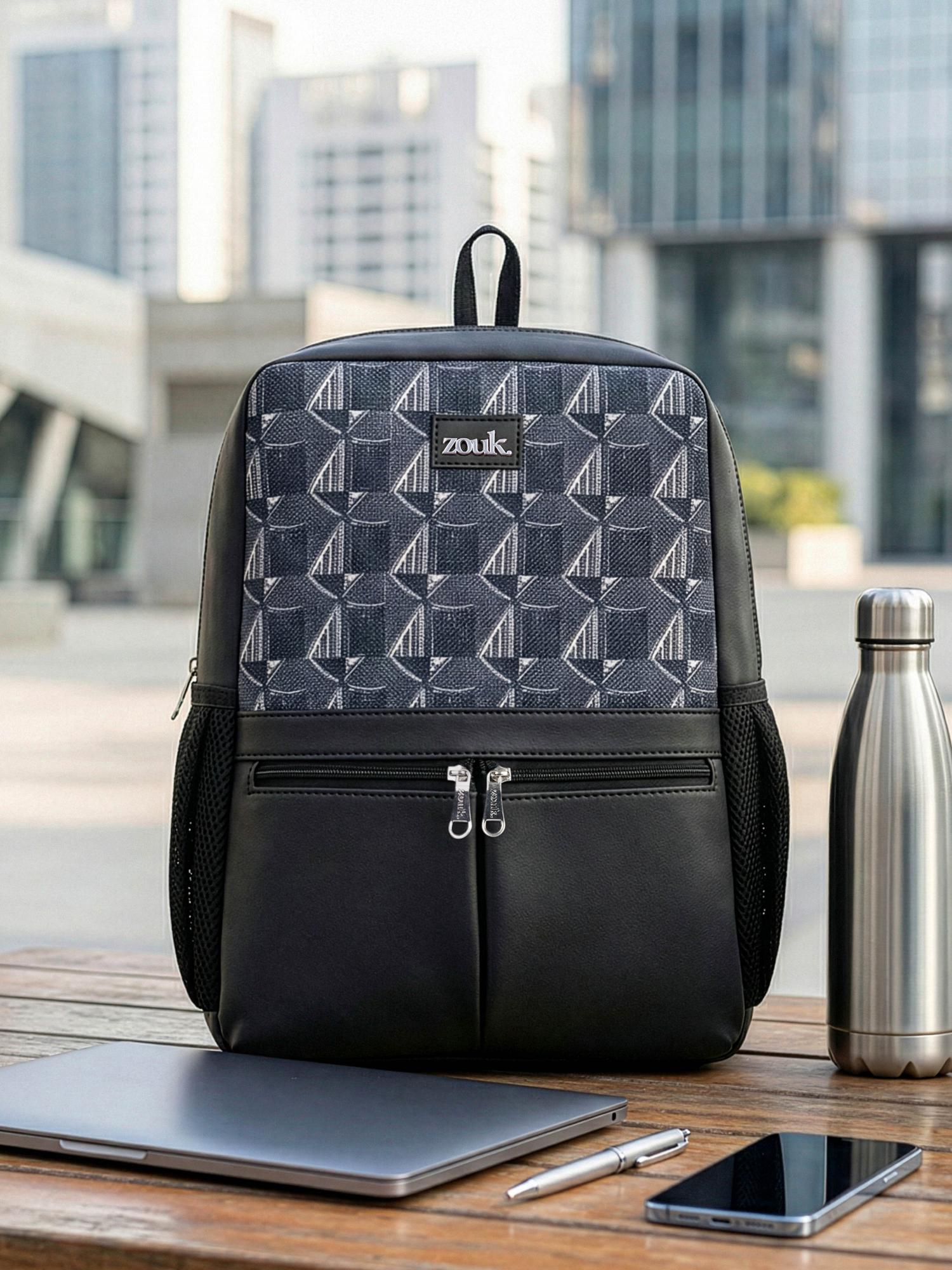 Buy Zouk Kochi Carbon Mens Office Backpack Online