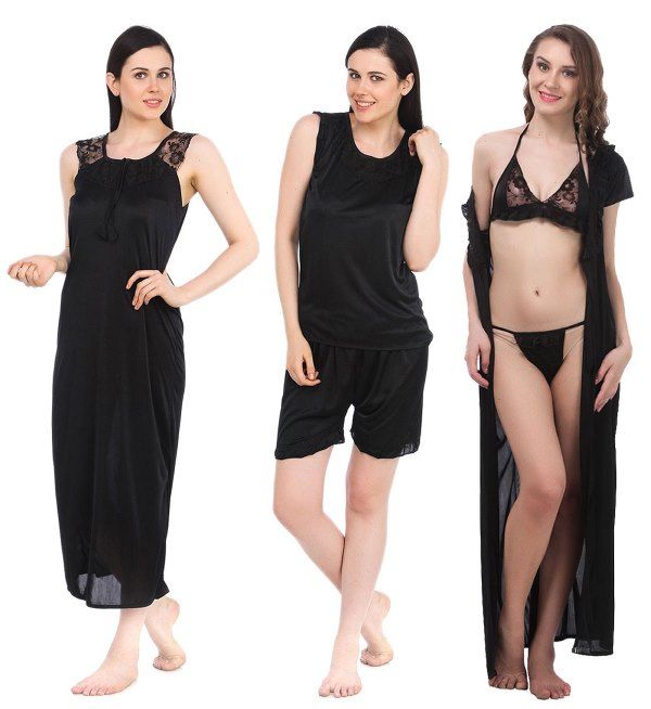 Women's Sexy Sleepwear See Through Wetlook Slip Dress Nightwear Linger –  This-is-my-life-66