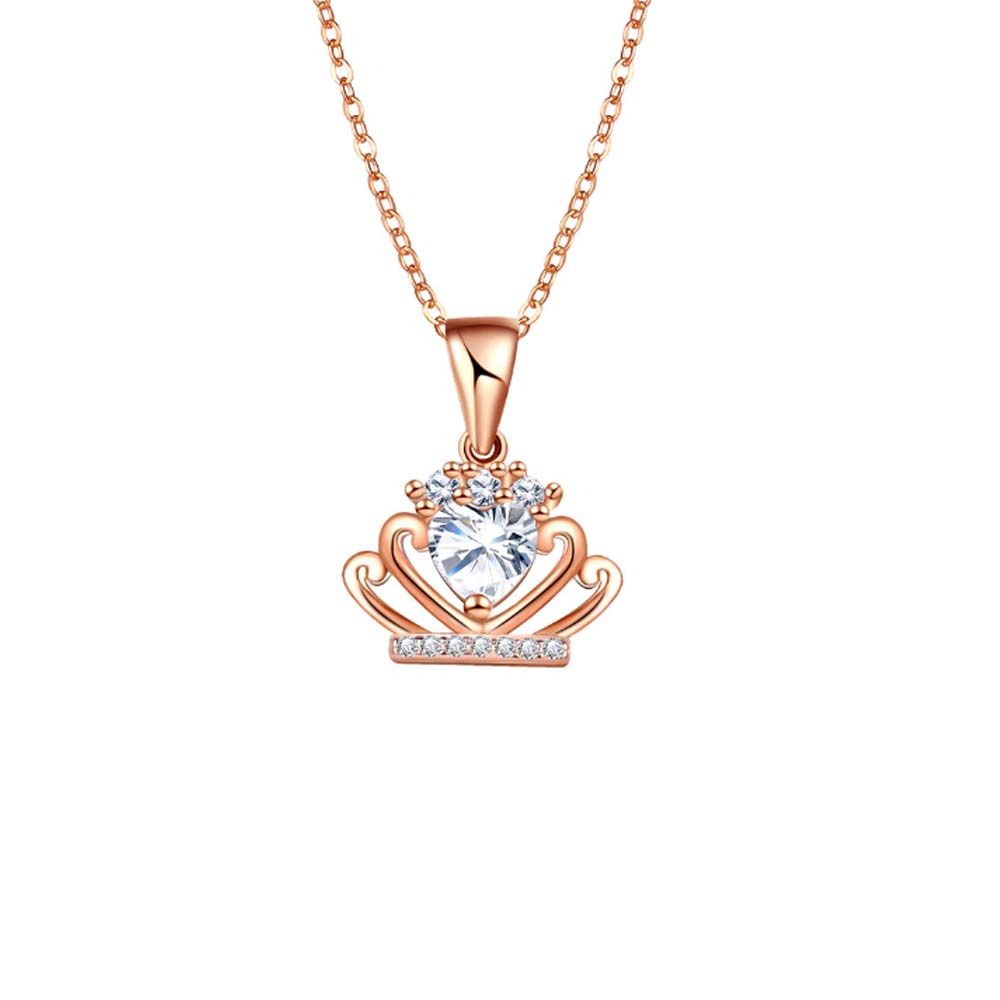 rose gold crown charm