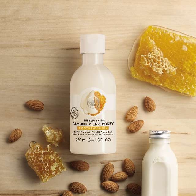 body shop almond shower gel