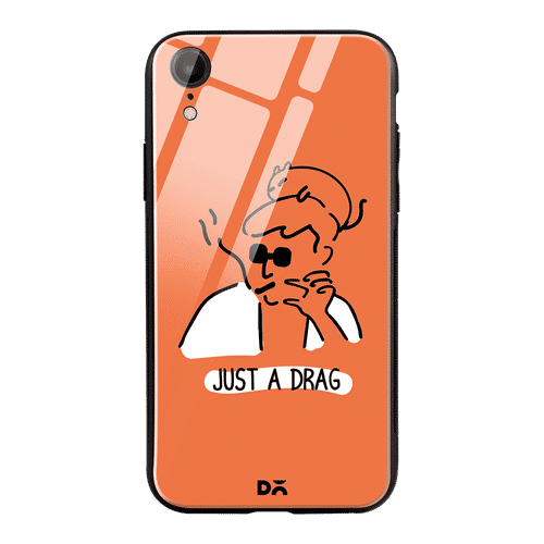 Buy DailyObjects Just A Drag Glass Case Cover For iPhone XR Online