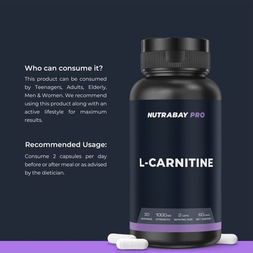 nutrabay l-carnitine Testosterone Booster For Women - L-Carnitine 510mg 2B - Carnitine 