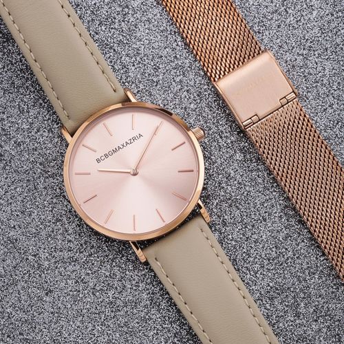 BCBGMAXAZRIA Analog Interchangeable Strap Rose Gold Round Dial Women's  Watch-BG50669002