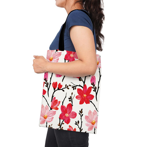 Small Reversible Quilted Tote - Pink Garden – Pink Chicken