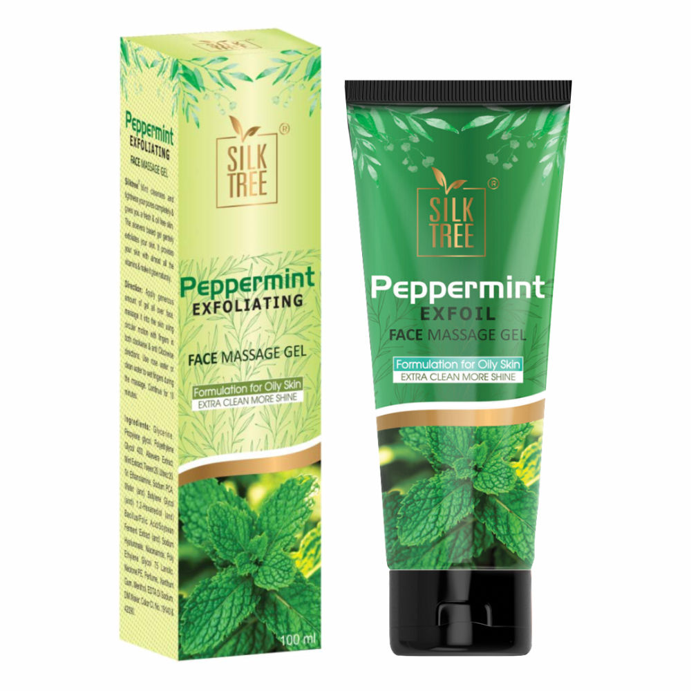 SilkTree Peppermint Exfoil Face Massage Gel for Oily Skin Buy SilkTree