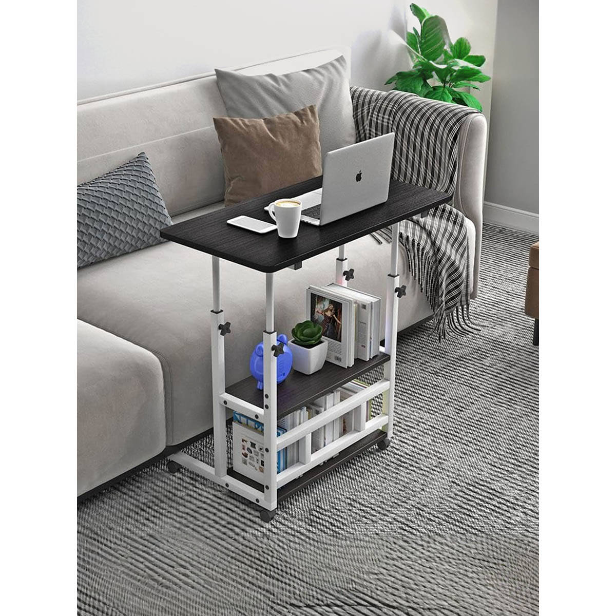 Savya Table Buy Savya Home Black Manual Height Adjustable Table Online