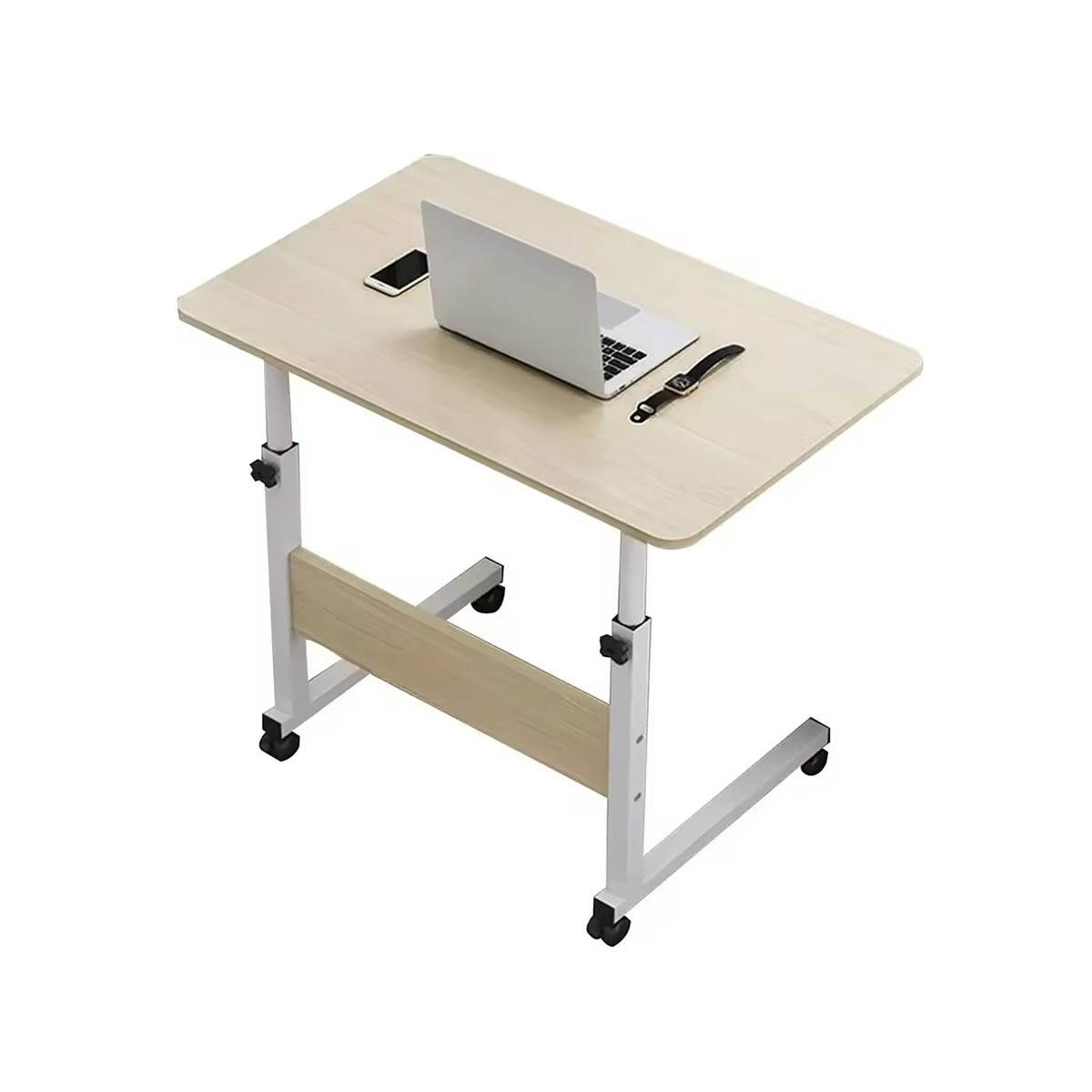 Savya Table Buy Savya Home White Maple Manual Height Adjustable Table Online