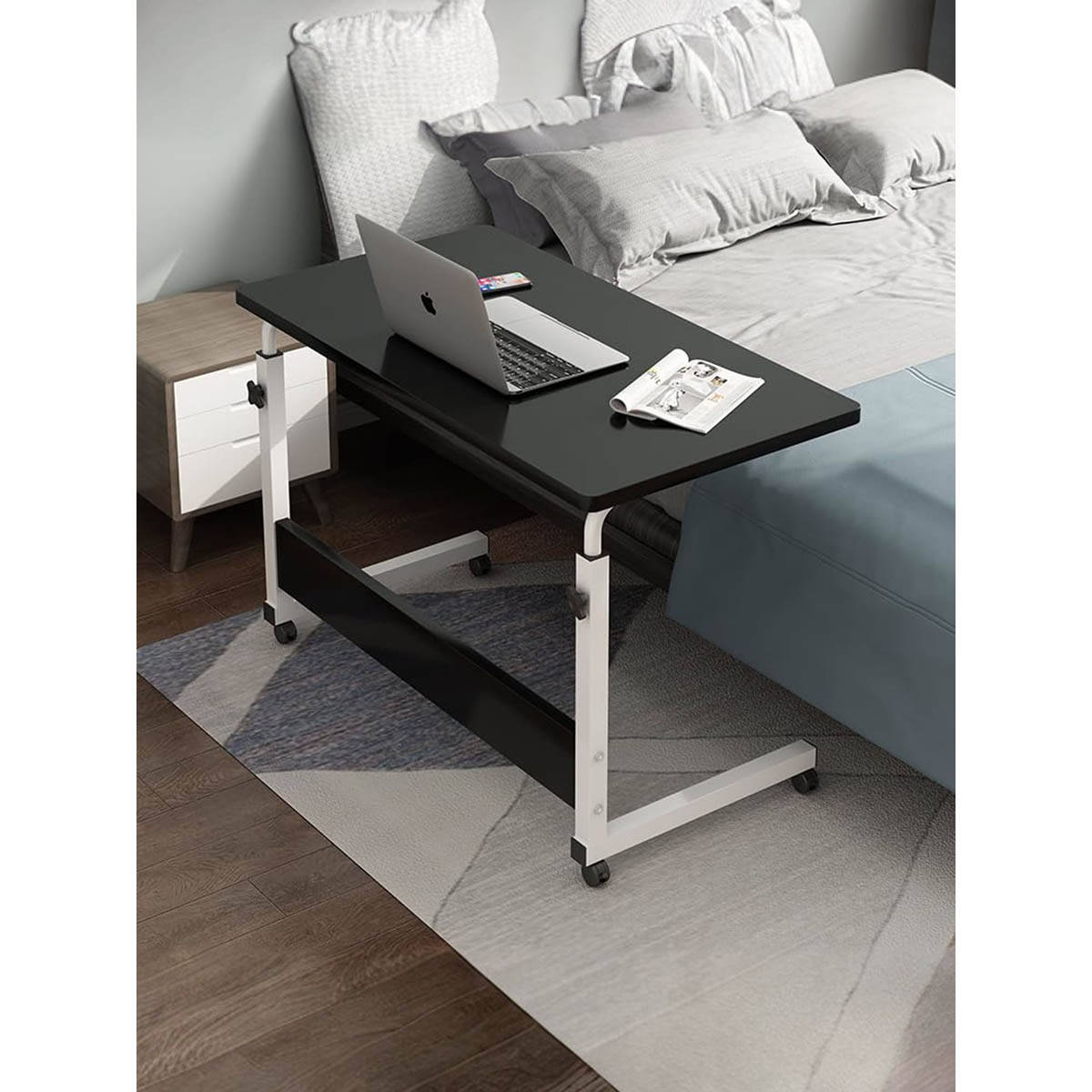 Savya Table Buy Savya Home Black Manual Height Adjustable Table Online