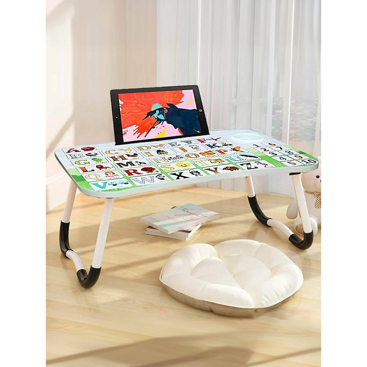 Savya Table Buy Savya Home Wooden Foldable Laptop Table - Alphabetic Online