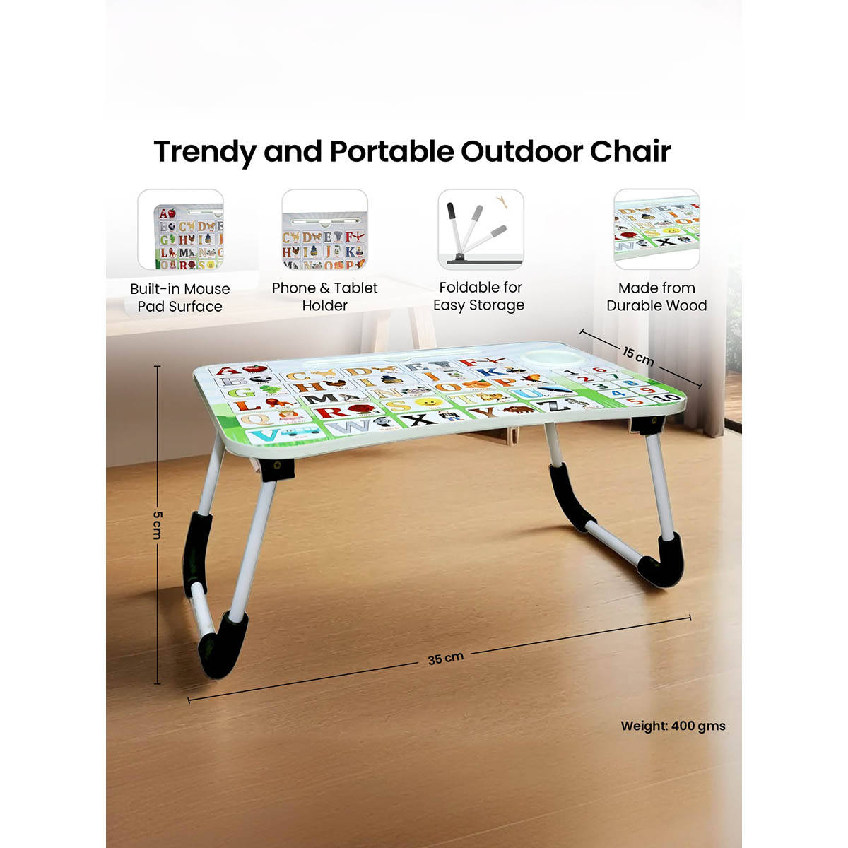 Savya Table Buy Savya Home Wooden Foldable Laptop Table - Alphabetic Online