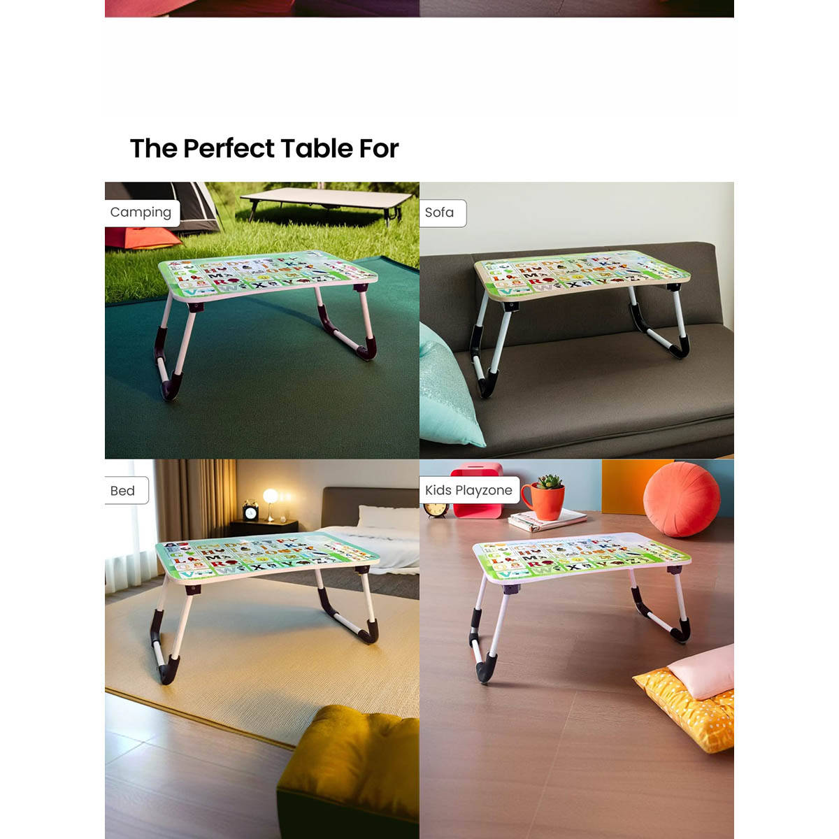 Savya Table Buy Savya Home Wooden Foldable Laptop Table - Alphabetic Online