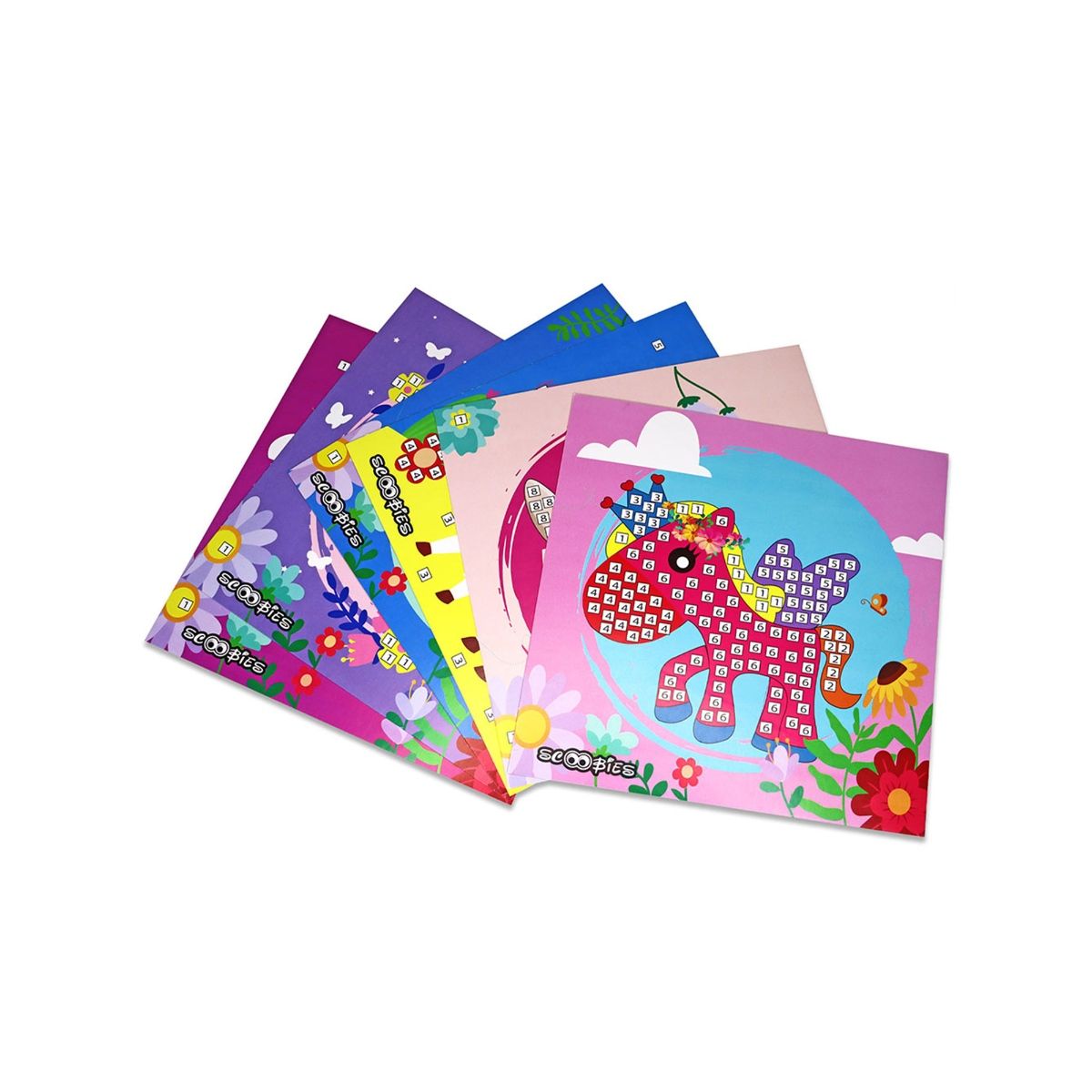 Scoobies Glitter Mosaic Art Set Pink Buy Scoobies Glitter Mosaic Art