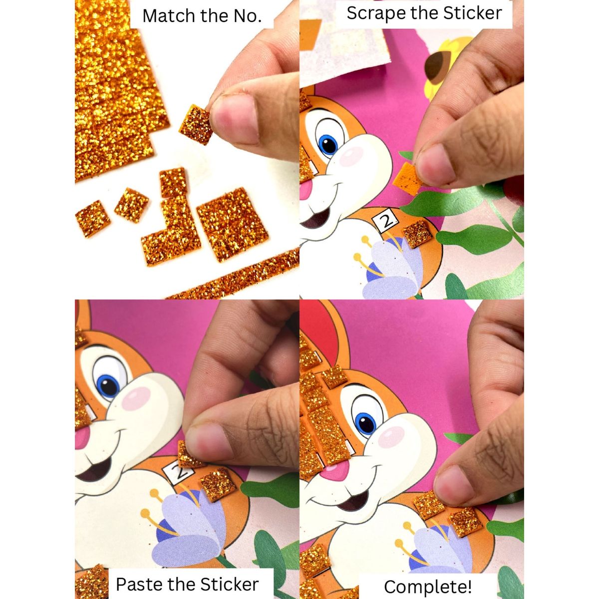 Scoobies Glitter Mosaic Art Set Pink Buy Scoobies Glitter Mosaic Art