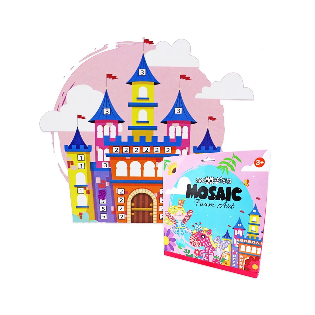 Scoobies Glitter Mosaic Art Set Pink Buy Scoobies Glitter Mosaic Art