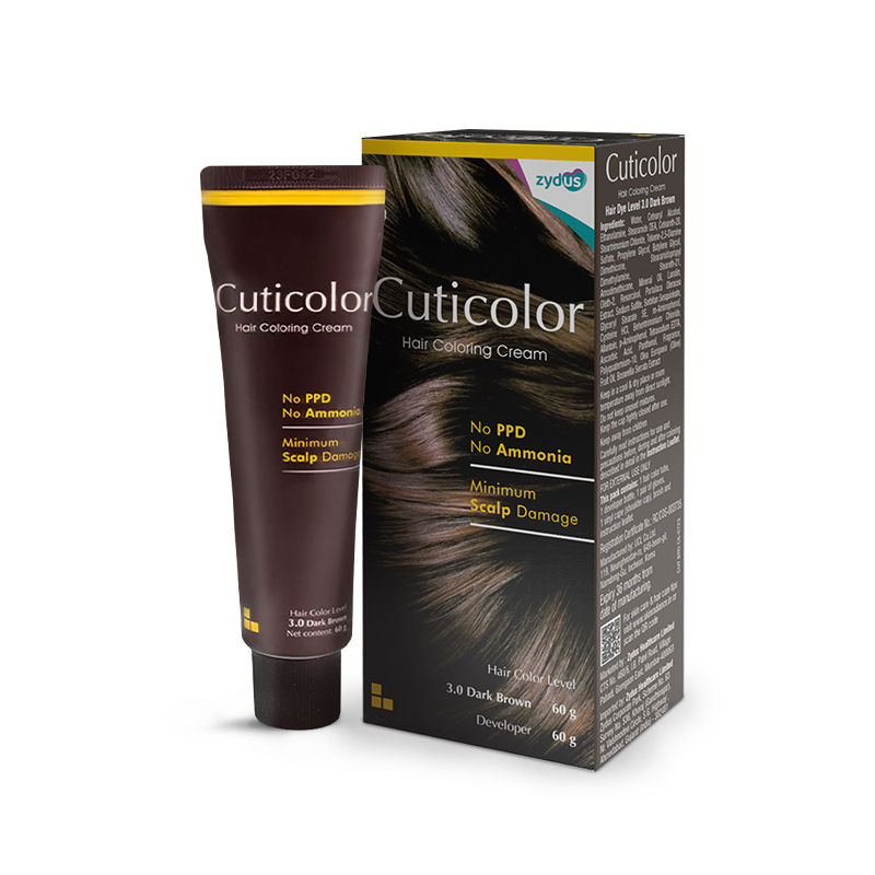 Cuticolor Permanent Hair Color Cream - Dark Brown