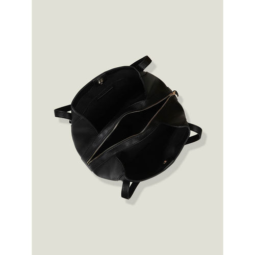 Accessorize London Women'S Black Bucket Shoulder Bag - Main Image