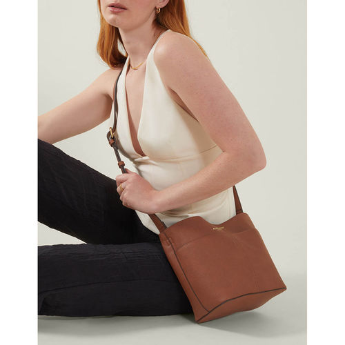 Buy Accessorize London Women'S Brown Mini Bucket Sling Bag Online