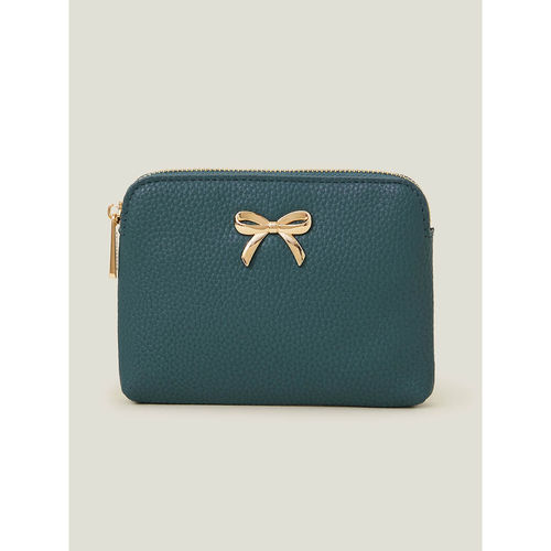 Accessorize London Women'S Green Classic Coin Purse Bow