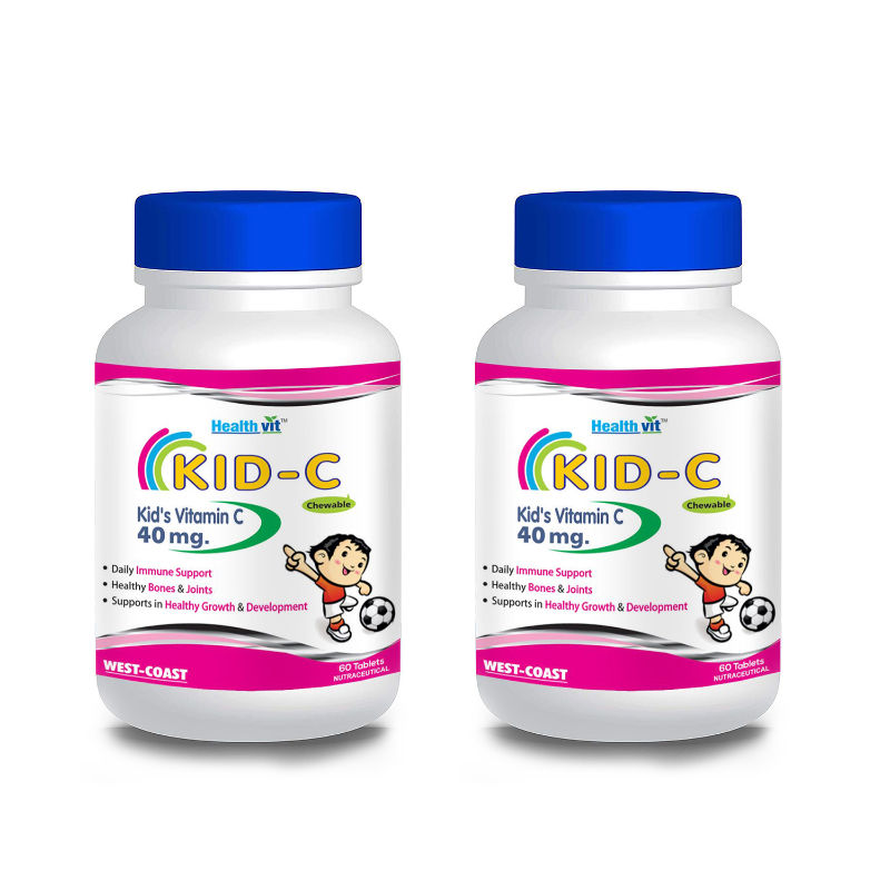 HealthVit Kid-c Kid' Vitamin-c 40mg Tablets - Pack Of 2: Buy HealthVit ...