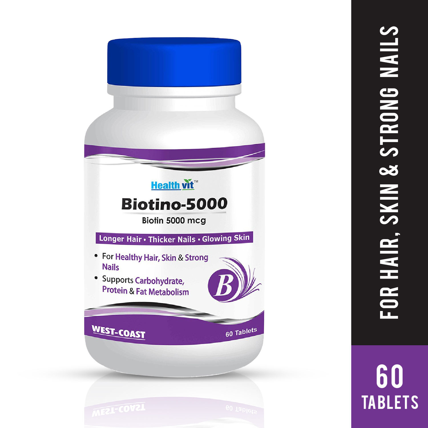 Healthvit Biotino 5000mcg 60 Capsules