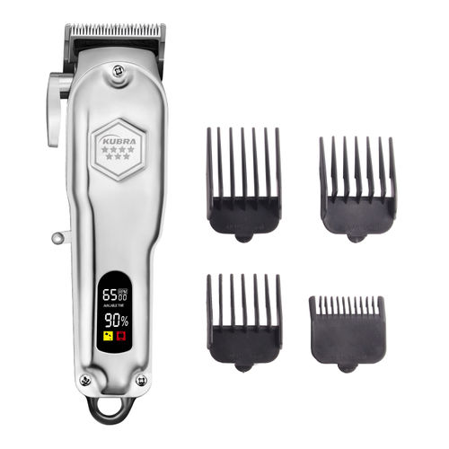 KUBRA KB-409 Professional Hair Clipper Runtime: 300 Min Trimmer For Men &  Women (Silver): Buy KUBRA KB-409 Professional Hair Clipper Runtime: 300 Min  Trimmer For Men & Women (Silver) Online at Best