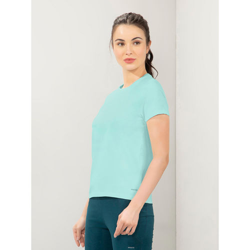 Buy Amante Women Crew Neck Regular Fit Round Neck Solid T-Shirt